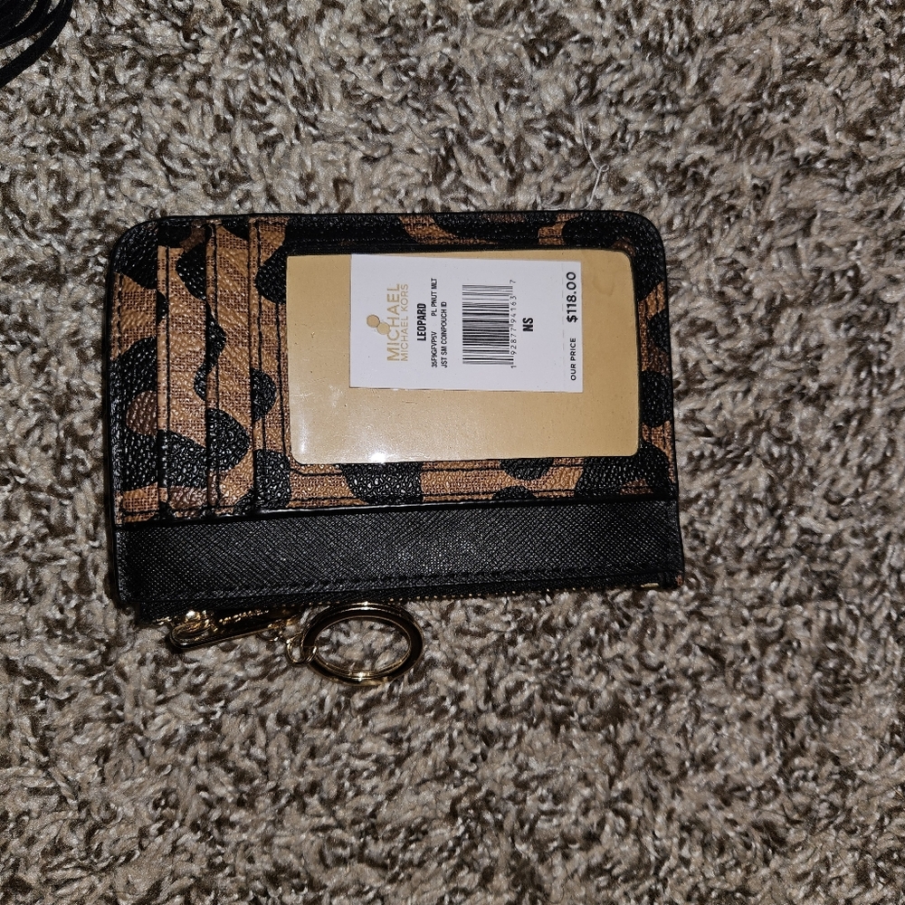 Michael Kors Animal Print Cross Body And Coin Purse - Picture 5 of 7